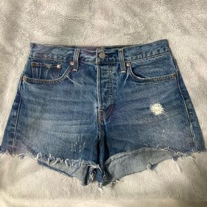 Levi’s 501 High Rise Denim Shorts!